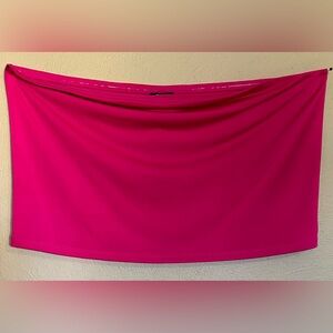 Pink Strapless Crop Top